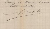 Ludovic Baschet. Lettre autographe sign&eacute;e, L'Illustration et Monde Illustr&eacute;, 1882. Ludovic Baschet