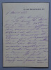 Julia DAUDET - LETTRE AUTOGRAPHE SIGN&Eacute;E. Julia DAUDET
