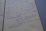 Julia DAUDET - LETTRE AUTOGRAPHE SIGN&Eacute;E. Julia DAUDET