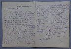 Julia DAUDET - LETTRE AUTOGRAPHE SIGN&Eacute;E. Julia DAUDET