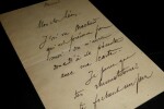 DUEZ Ernest - LETTRE AUTOGRAPHE SIGN&Eacute;E. Ernest Duez