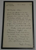 &Eacute;mile JAMAIS, Homme politique - LETTRE AUTOGRAPHE SIGN&Eacute;E, Paris, 1887. &Eacute;mile JAMAIS