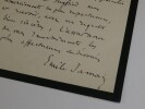 &Eacute;mile JAMAIS, Homme politique - LETTRE AUTOGRAPHE SIGN&Eacute;E, Paris, 1887. &Eacute;mile JAMAIS