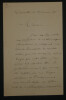 [Achille] GOULARD - LETTRE AUTOGRAPHE SIGN&Eacute;E A Charles-Ange LAISANT, 1896. Achille GOULARD