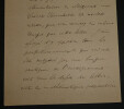[Achille] GOULARD - LETTRE AUTOGRAPHE SIGN&Eacute;E A Charles-Ange LAISANT, 1896. Achille GOULARD