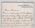 Lettre autographe sign&eacute;e, Hector Malot une rencontre enrichissante, Mlle DUFLAY. Hector Malot