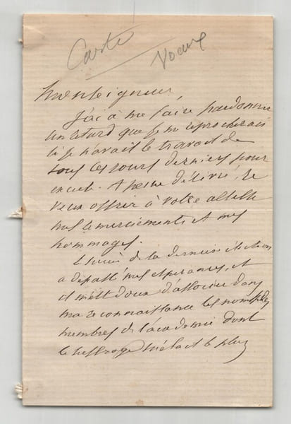 Charles de Mazade – Lettre autographe sign&eacute;e - 1882. Charles de Mazade