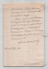 Charles de Mazade – Lettre autographe sign&eacute;e - 1882. Charles de Mazade