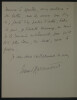 Edmond HARAUCOURT - Lettre Autographe Sign&eacute;e "on continue &agrave; se battre", 1915. Edmond Haraucourt