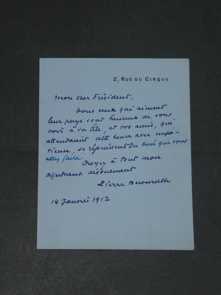 Pierre DECOURCELLE - Dramaturge - LETTRE AUTOGRAPHE SIGN&Eacute;E - 1912. Pierre DECOURCELLE