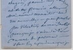 Emile Deschamps - Lettre autographe sign&eacute;e, 2 f&eacute;vrier 1861 &agrave; Versailles 4 pages. &Eacute;mile Deschamps