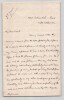 James Grant Wilson - Lettre autographe sign&eacute;e – Paris – &agrave; propos de la biblioth&egrave;que du duc d'Aumale &agrave; Chantilly - 1882. James Grant Wilson