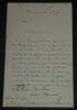 Andr&eacute; THEURIET, Po&egrave;te - BELLE LETTRE AUTOGRAPHE SIGN&Eacute;E 1 PAGES, 1898. Andr&eacute; THEURIET