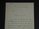 Andr&eacute; THEURIET, Po&egrave;te - BELLE LETTRE AUTOGRAPHE SIGN&Eacute;E 1 PAGES, 1898. Andr&eacute; THEURIET