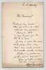 Alfred Machard - Lettre autographe sign&eacute;e - 1917. Alfred Machard