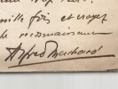 Alfred Machard - Lettre autographe sign&eacute;e - 1917. Alfred Machard