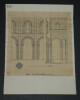 Trav&eacute;e de l'&eacute;glise de Montivilliers (Seine-Inf.), XIIe si&egrave;cle — Dessin original sign&eacute;. Louis Henri Laffill&eacute;e