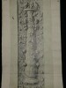 Pilastre du tombeau des Haterii – Dessin original sign&eacute;, encre, vers 1930. Louis Henri Laffill&eacute;e