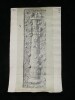 Pilastre du tombeau des Haterii – Dessin original sign&eacute;, encre, vers 1930. Louis Henri Laffill&eacute;e
