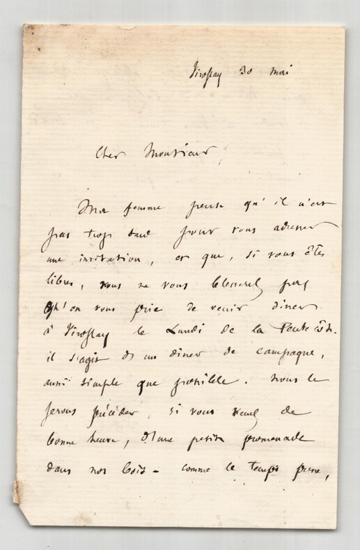 Gaston Boissier - Philologue – Lettre autographe sign&eacute;e. Gaston Boissier