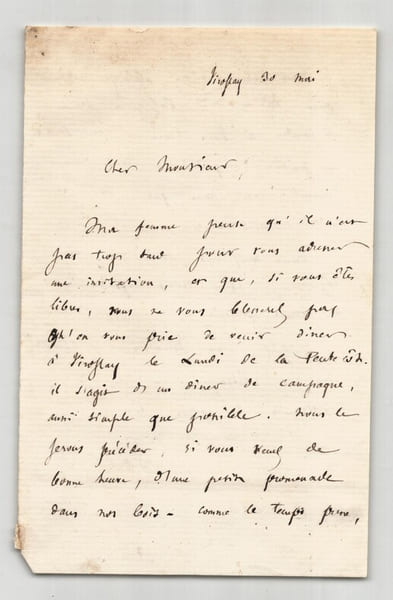 Gaston Boissier - Philologue – Lettre autographe sign&eacute;e. Gaston Boissier