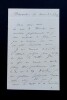 H&Uuml;E Georges - LETTRE AUTOGRAPHE SIGN&Eacute;E &Agrave; PROPOS DE CHANT. Georges H&uuml;e