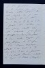 H&Uuml;E Georges - LETTRE AUTOGRAPHE SIGN&Eacute;E &Agrave; PROPOS DE CHANT. Georges H&uuml;e