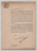 Pouvoir sign&eacute; par Jean Aicard - Collection de 25 auteurs & musiciens. Jean Aicard