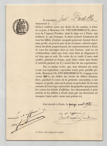 Pouvoir sign&eacute; par Jos&eacute; Padilla – Collection coh&eacute;rente 25 auteurs & musiciens. Jos&eacute; Padilla