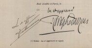 Pouvoir sign&eacute; par Rodolphe DARZENS – Collection coh&eacute;rente 31 auteurs & musiciens. Rodolphe Darzens