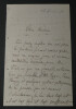 Georges PERROT, Arch&eacute;ologue - LETTRE AUTOGRAPHE SIGN&Eacute;E, 1876. Georges PERROT