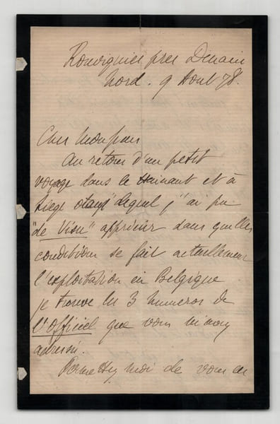Henri Schneider, Ma&icirc;tre de forges, Directeur du Creusot - Lettre autographe sign&eacute;e - 1878. Henri Schneider