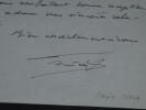 Sergio BIRGA - Lettre autographe sign&eacute;e &agrave; Fran&ccedil;ois Bricq &agrave; propos de photos 1989. Sergio BIRGA
