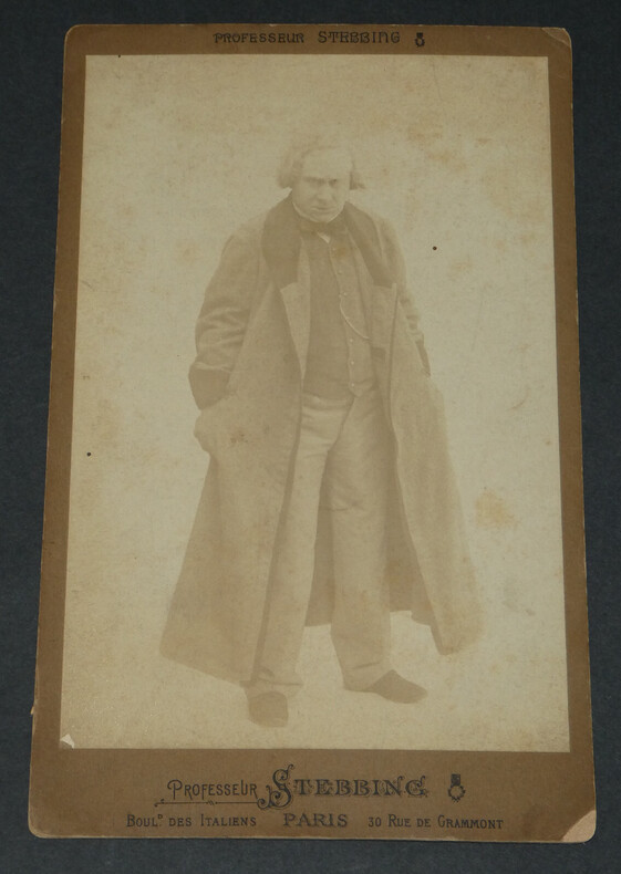 Andr&eacute; Antoine - Photographie originale d'&eacute;poque format cabinet - Professeur Stebbing, Paris. Andr&eacute; Antoine