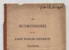 Hans Vaihinger, sp&eacute;cialiste de Kant et Rudolf Sohm - Page de titre sign&eacute;e - 1884. Hans Vaihinger ; Rudolf Sohm
