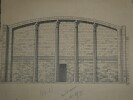 Dessin original sign&eacute; - Tombe de la princesse Hotep-Her-Nebti (n&eacute;cropole de Saqqarah). Louis Henri Laffill&eacute;e