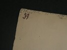 Dessin original sign&eacute; - Tombe de la princesse Hotep-Her-Nebti (n&eacute;cropole de Saqqarah). Louis Henri Laffill&eacute;e