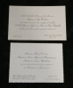 Ensemble de 20 Faire-part et invitations mondaines &agrave; Jules-Fran&ccedil;ois Blondel. Jules-Fran&ccedil;ois Blondel