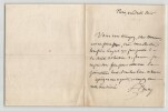 Frederic Baudry, Biblioth&eacute;caire - LETTRE AUTOGRAPHE SIGN&Eacute;E, Paris. Frederic Baudry