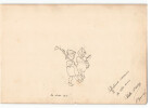Dessin au crayon, 2 enfants de la classe 1930 jouent 1916. 