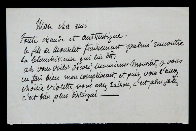 Pierre PUVIS DE CHAVANNES - LETTRE AUTOGRAPHE SIGN&Eacute;E. Pierre Puvis de Chavannes