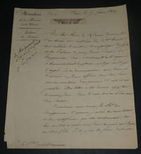 Aimé Marie Gaspard de Clermont-Tonnerre - Lettre autographe signée, 7 février 1824, Paris