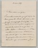 Auguste Geffroy - Lettre autographe sign&eacute;e - Perp&eacute;tuelles douleurs rhumatismales. Auguste Geffroy