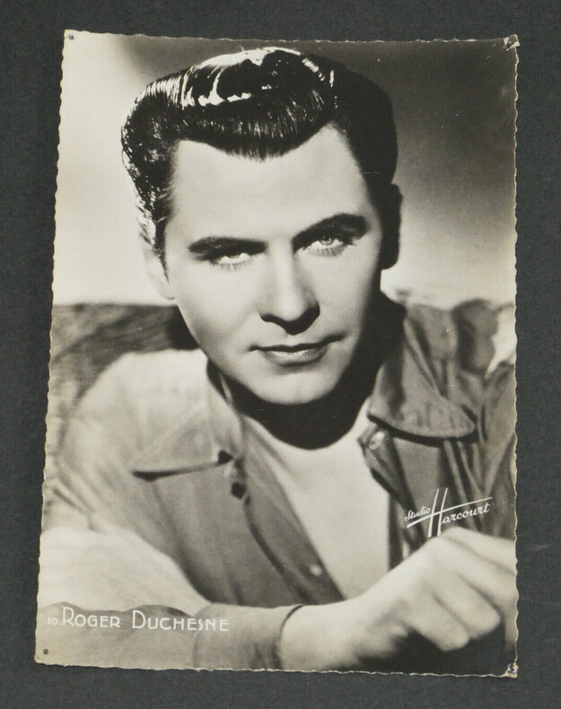 Roger DUCHESNE - Carte postale photographie d'&eacute;poque, studio Harcourt. Roger DUCHESNE