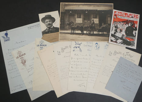 Henri Fursy. Ensemble de 9 Lettres autographes signées et docs + Photo argentique. Henri Fursy