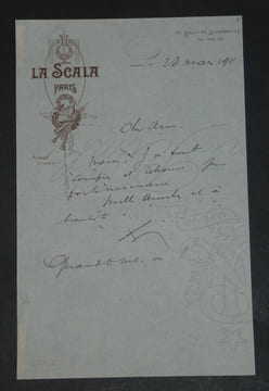 Henri Fursy. Ensemble de 9 Lettres autographes signées et docs + Photo argentique. Henri Fursy