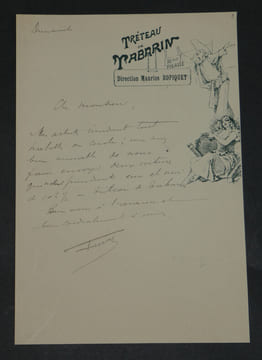 Henri Fursy. Ensemble de 9 Lettres autographes signées et docs + Photo argentique. Henri Fursy