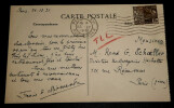 Francis De MIOMANDRE - CARTE POSTALE AUTOGRAPHE SIGN&Eacute;E adress&eacute; &agrave; Ren&eacute; SCHOELLER. Francis De MIOMANDRE
