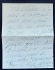 INTRIGUANTE LETTRE AUTOGRAPHE SIGN&Eacute;E PAR ANONYME DESTIN&Eacute;E A Maurice ESCANDE. Anonyme (Saint C&eacute;cile)