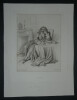 Jean-Auguste-Dominique INGRES, peintre - GRAVURE DE MOLI&Egrave;RE GRAV&Eacute;E, 1843. Jean-Auguste-Dominique Ingres